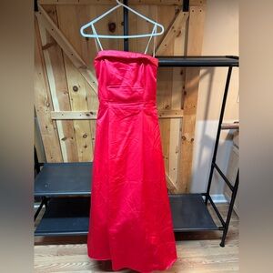 Urban Girl Nites Red Strapless Prom Dress size 13/14 long dress
